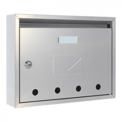 modern apartment building steel mailboxes