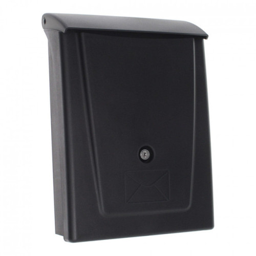 modern residential curbside black mailboxes