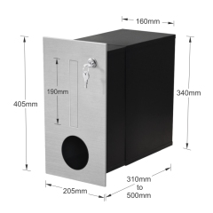 outdoor european style aluminium letter box package post box