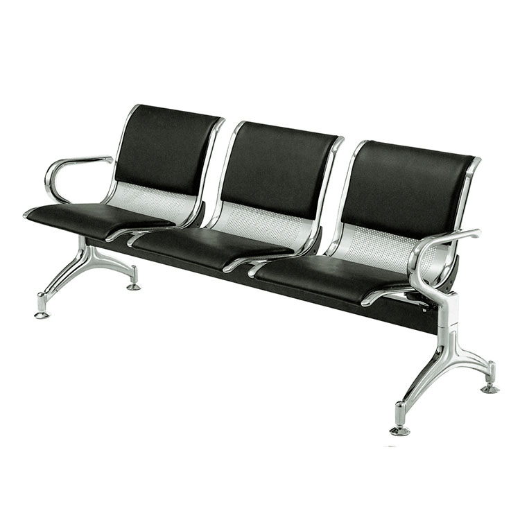 stainless steel reception waiting room chairs