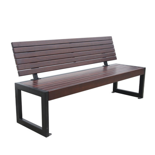 outdoor patio 3 seater simple wood bench