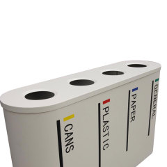 outdoor patio garbage can steel recycling bins