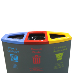 modern metal trash can public rubbish bins