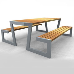 6/8 foot outdoor recycled plastic wood picnic table with bench