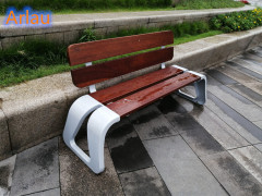 Outdoor high-quality steel wood chairs for customers
