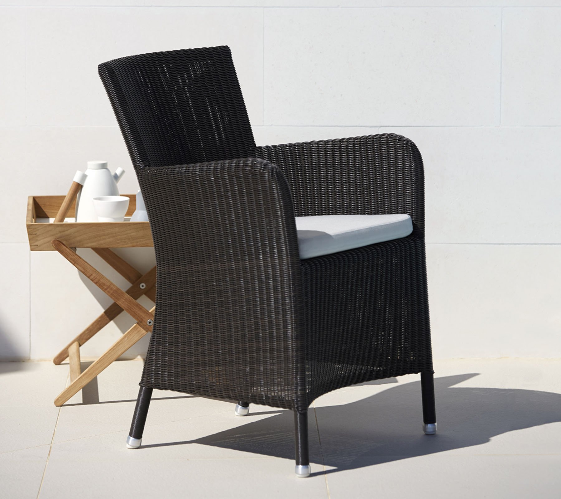 outdoor garden rattan dining chair