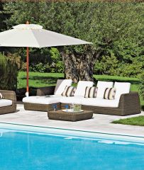 modern outdoor rattan garden sofa set