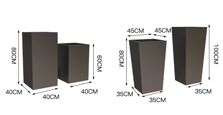 Custom flower boxes and finished flower boxes