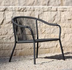 rope weaving outdoor dining chair
