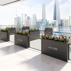 decorative outdoor planters commercial street planter