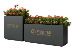 Iron flower box outdoor flower bed
