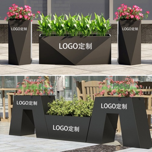 Outdoor flower box customization milk tea shop