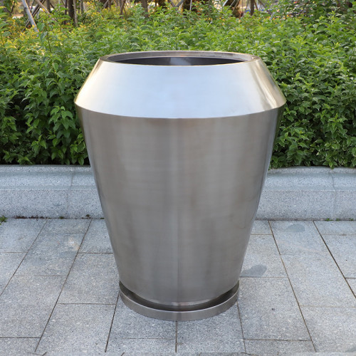 Stainless steel outdoor flower boxes