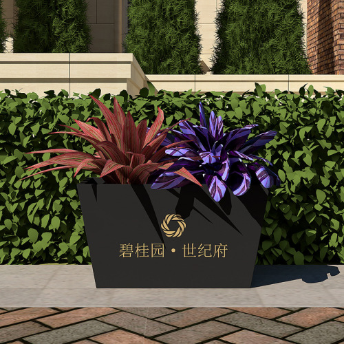 Outdoor flower box customization milk tea shop