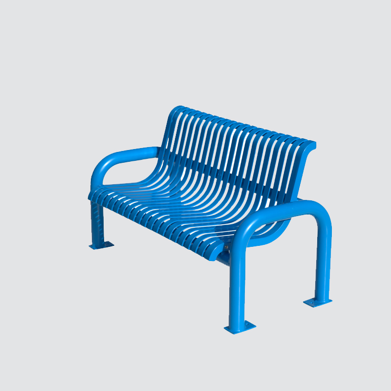 steel park modern outdoor bench