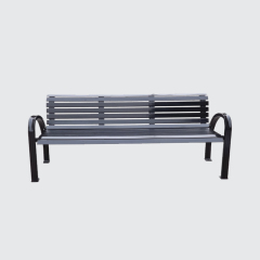 park steel outdoor patio bench