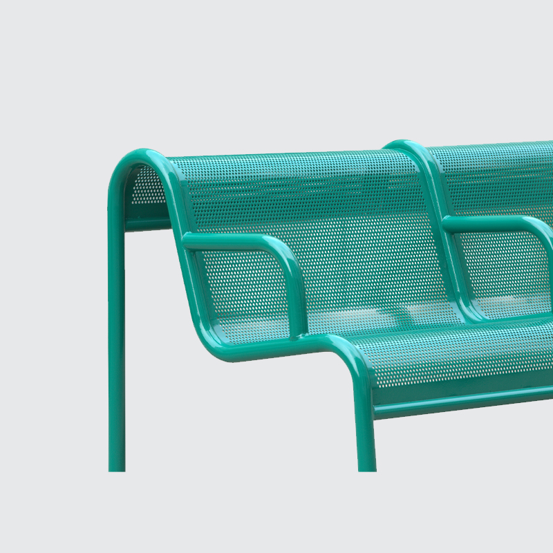 Commercial Grade Metal Back Thermoplastic Bench Polyethylene Spray Seat