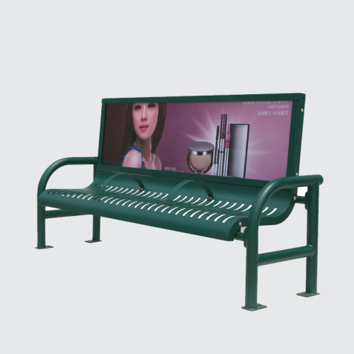 outdoor advertising bench chair