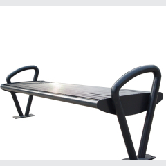 stainless steel park lawn bench