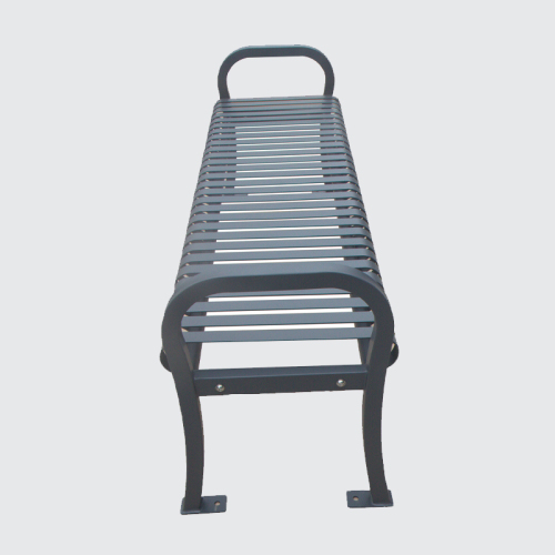 Modern steel metal park backless benches