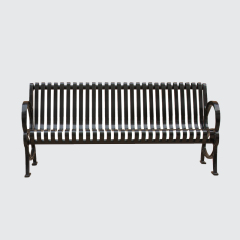 long patio steel park bench