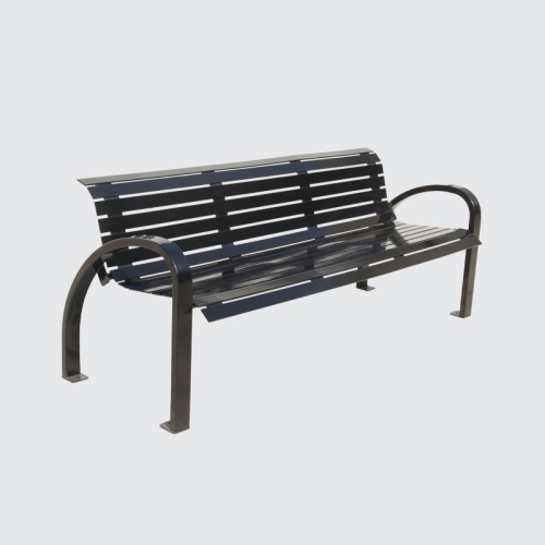 park steel outdoor patio bench