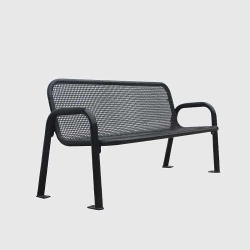outdoor thermoplastic steel mesh leisure bench