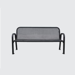 outdoor thermoplastic steel mesh leisure bench