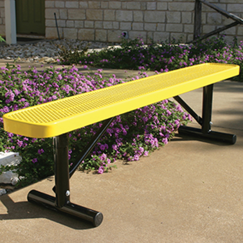 outdoo street thermoplastic metal mesh bench