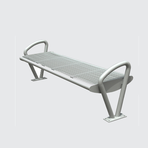 stainless steel park lawn bench