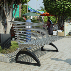 Steel Patio Garden street Bench