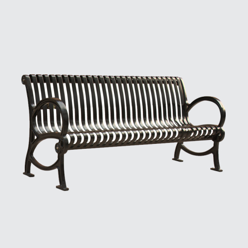long patio steel park bench