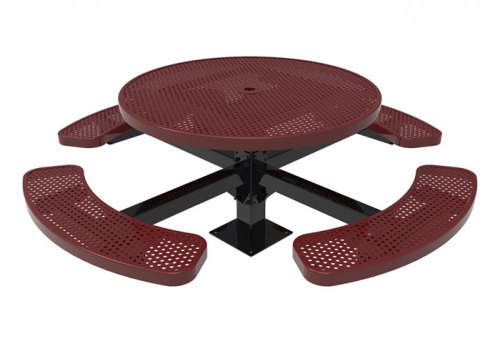 46" round thermoplastic table and chairs