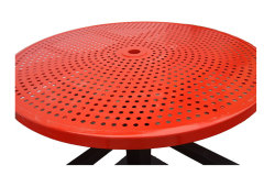 46" round thermoplastic table and chairs