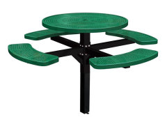 46" round thermoplastic table and chairs