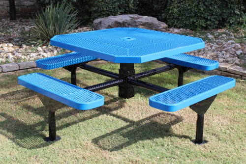 Octagon Spider Leg Expanded Thermoplastic Picnic Table
