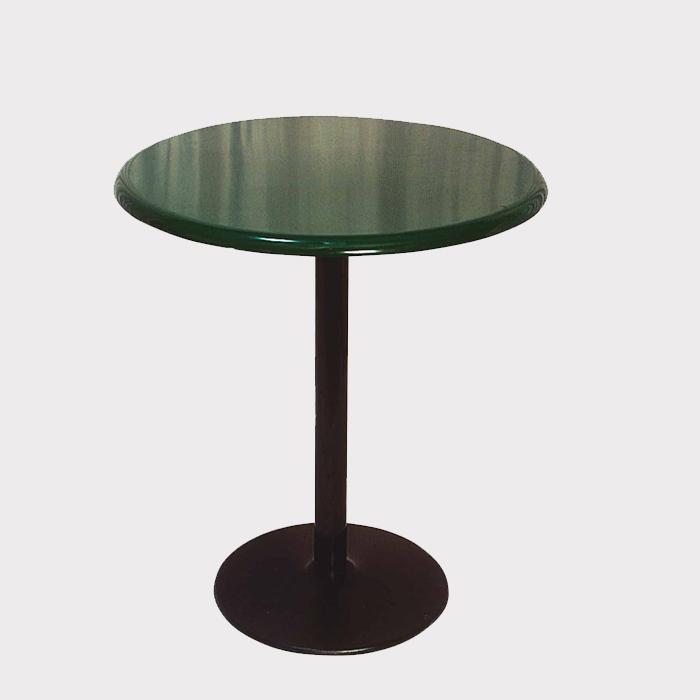 36" Round Pedestal Table with Plastic Coated Frame