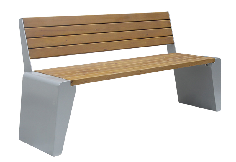 Wood plastic composite park bench