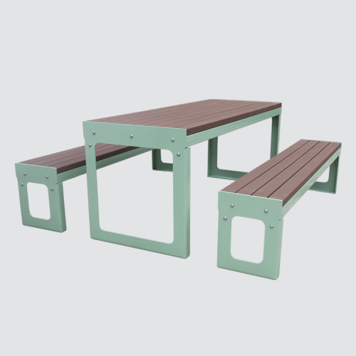 Outdoor garden table and bench sets