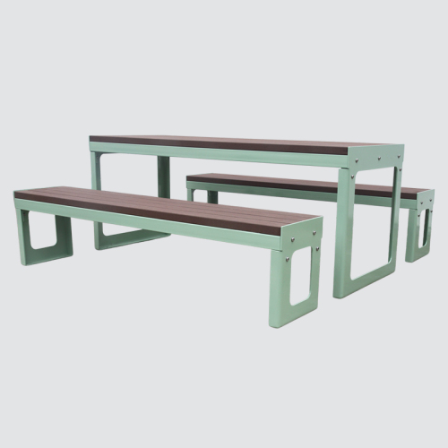 Outdoor garden table and bench sets