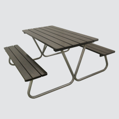 Outdoor commercial dining table and chairs
