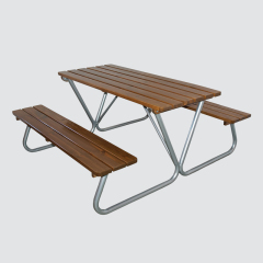 Outdoor commercial dining table and chairs