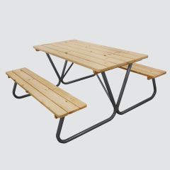 Outdoor commercial dining table and chairs