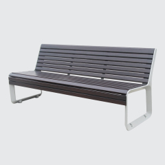 wood plastic composite park bench