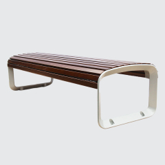 Outdoor furniture long wooden bench