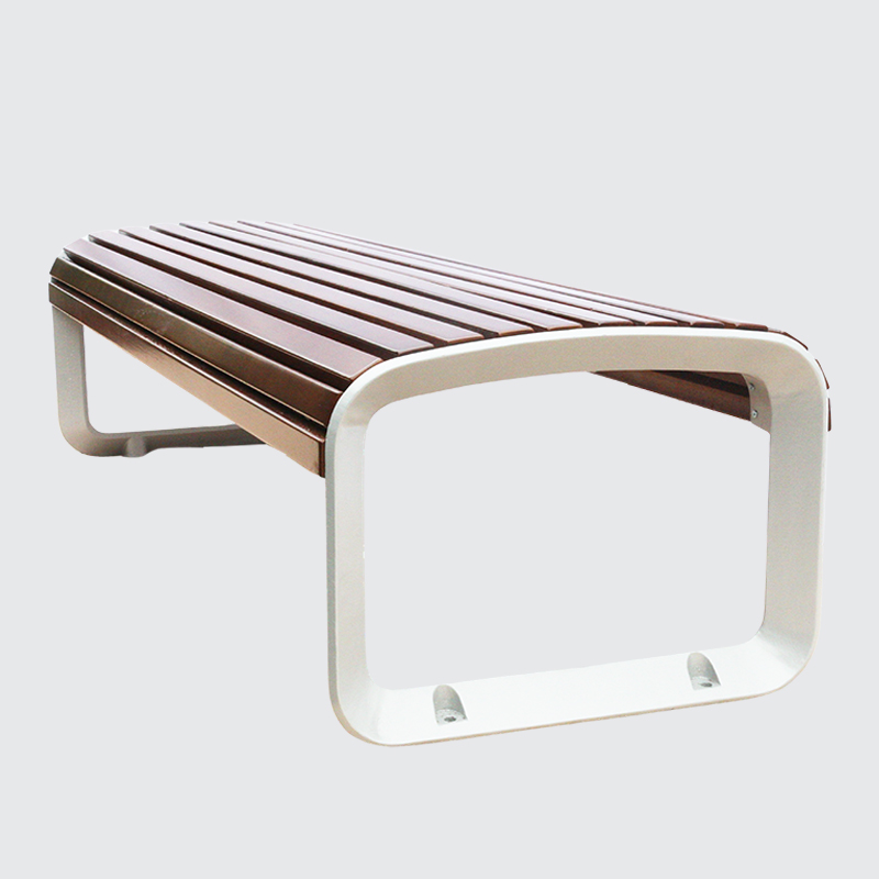 Outdoor furniture long wooden bench