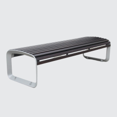 Outdoor furniture long wooden bench