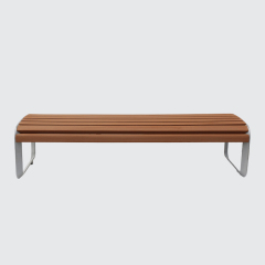 Outdoor furniture long wooden bench