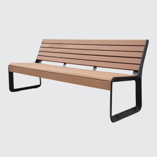 wood plastic composite park bench