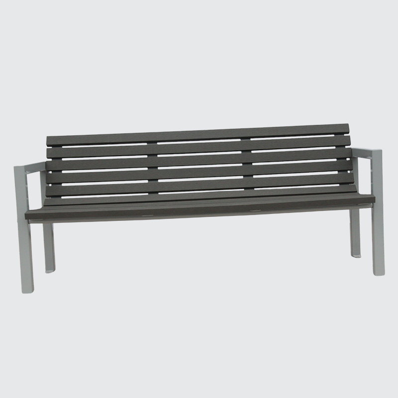 wood cast aluminum park bench